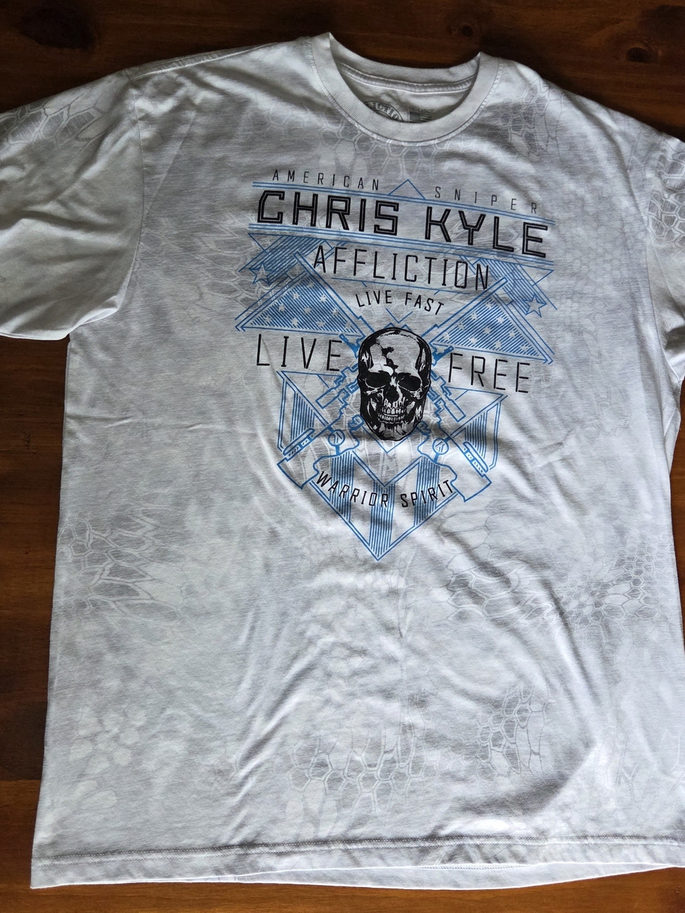 Affliction x Chris Kyle "American Sniper" White Kryptek Camo Graphic Tee